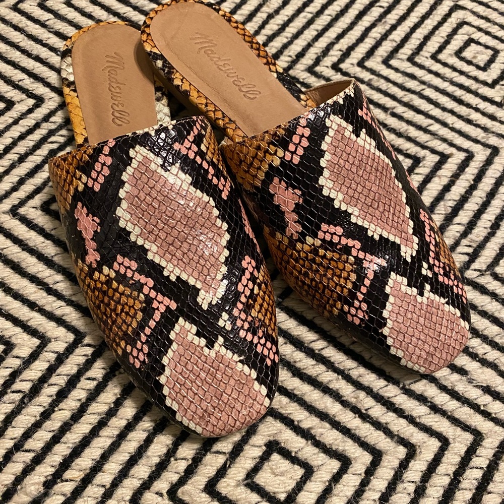 Madewell Snake Print The Cory Mule